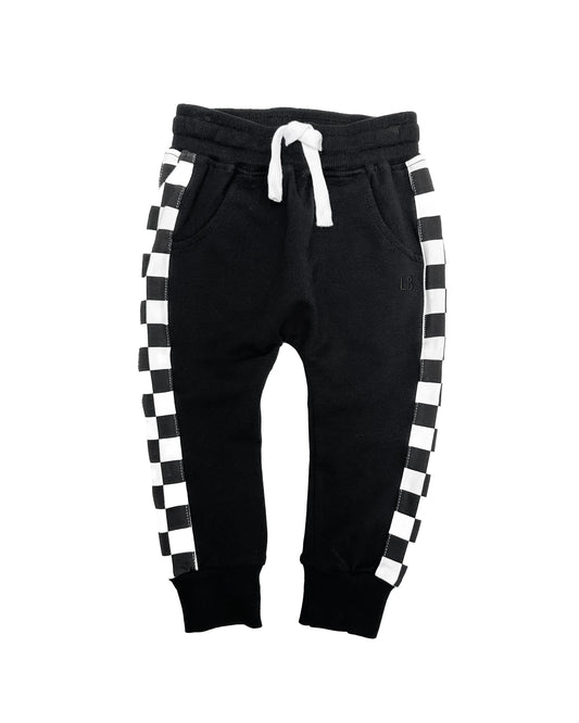 PRE-ORDER Little Bipsy Stripe Checkered Jogger