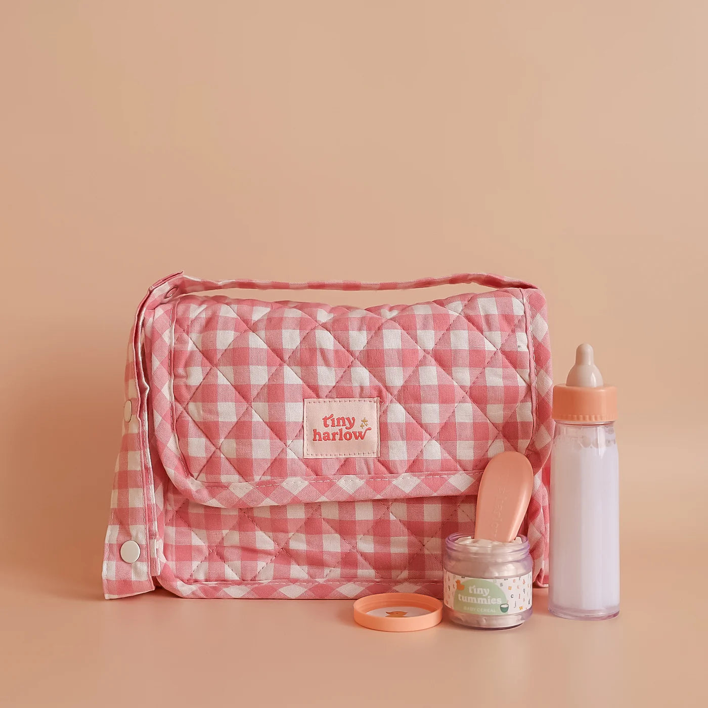 Tiny Harlow Tiny Nurturers Set || Pink Gingham
