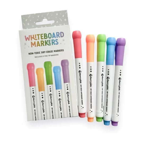 PRE-ORDER Cherry Pick Whiteboard Dry Erase Markers (5 Piece) || Rainbow