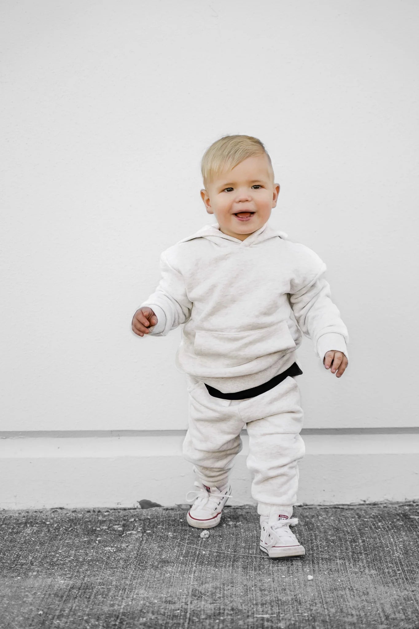 Little Bipsy Elevated Hoodie || Light Heather Grey