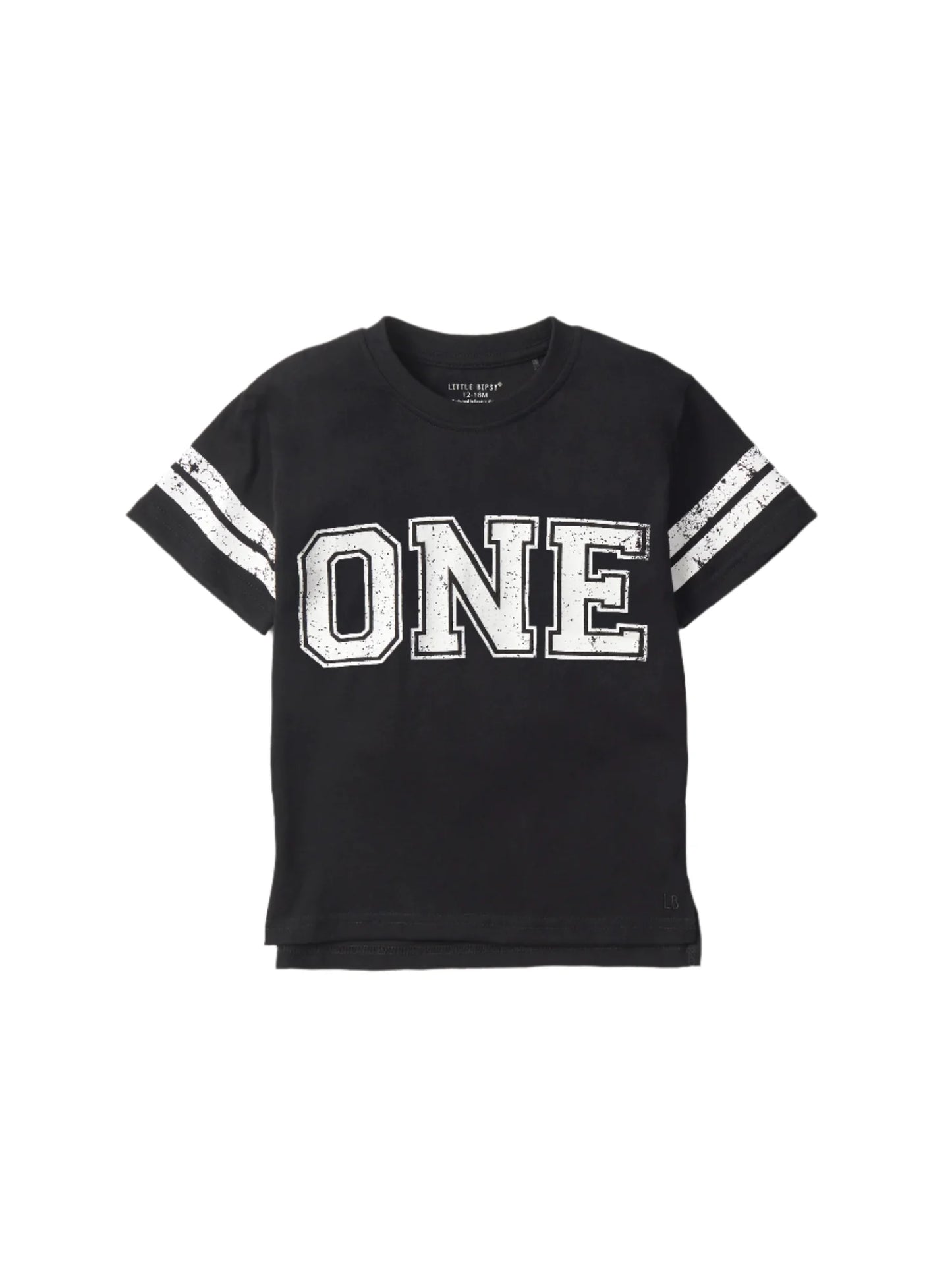 Little Bipsy Elevated Varsity Birthday Tee || Black