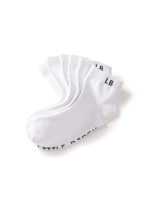 Little Bipsy Adult Ankle Socks 3-Pack || White