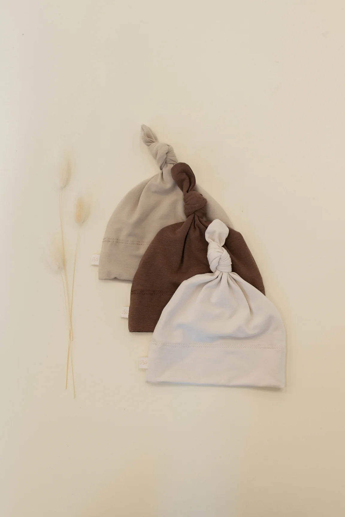 Jax and Lennon Infant Knot Hat || Cocoa Brown