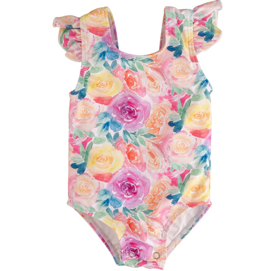 Current Tyed Ruffle Shoulder One Piece || The Isabella