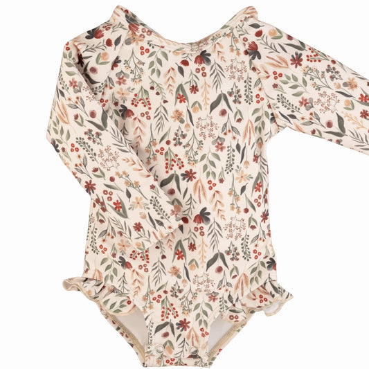 Current Tyed Ruffle Rashguard Suit || The Ivy