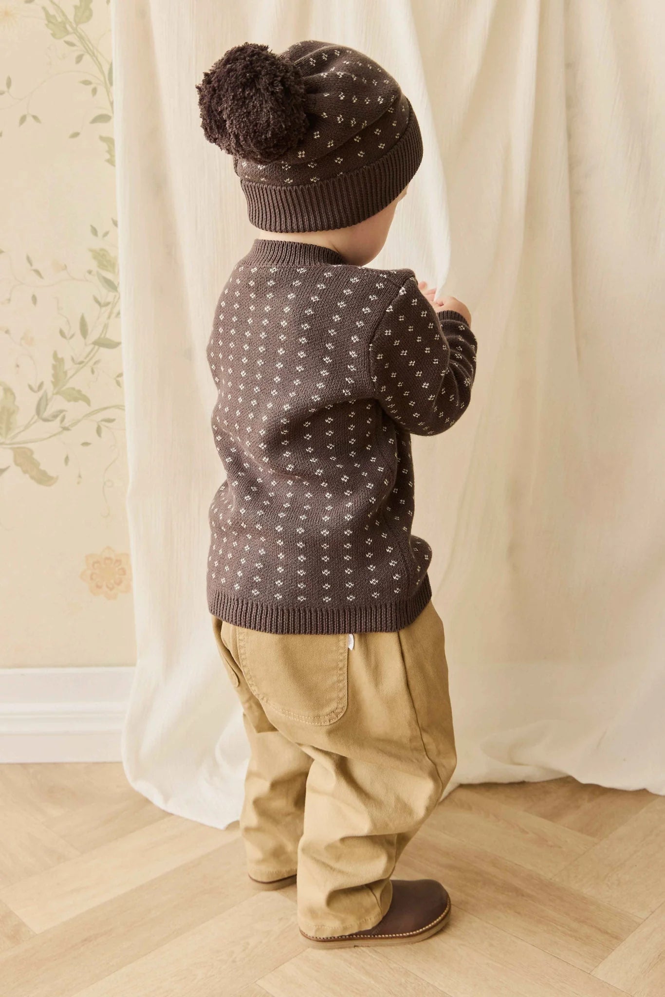 Jamie Kay Dorian Jumper || Knitted Diamonds Coffee
