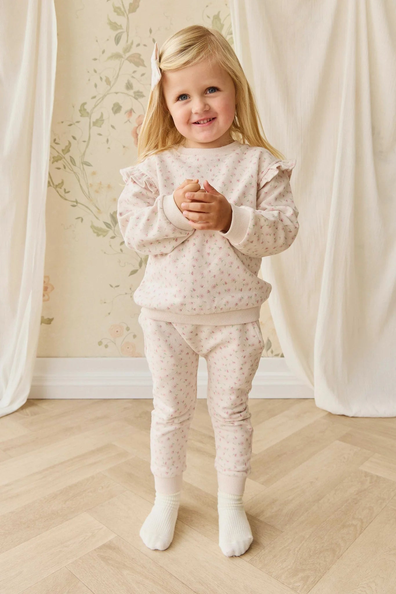 Jamie Kay Organic Cotton Lilith Track Pants || Victoria Blush