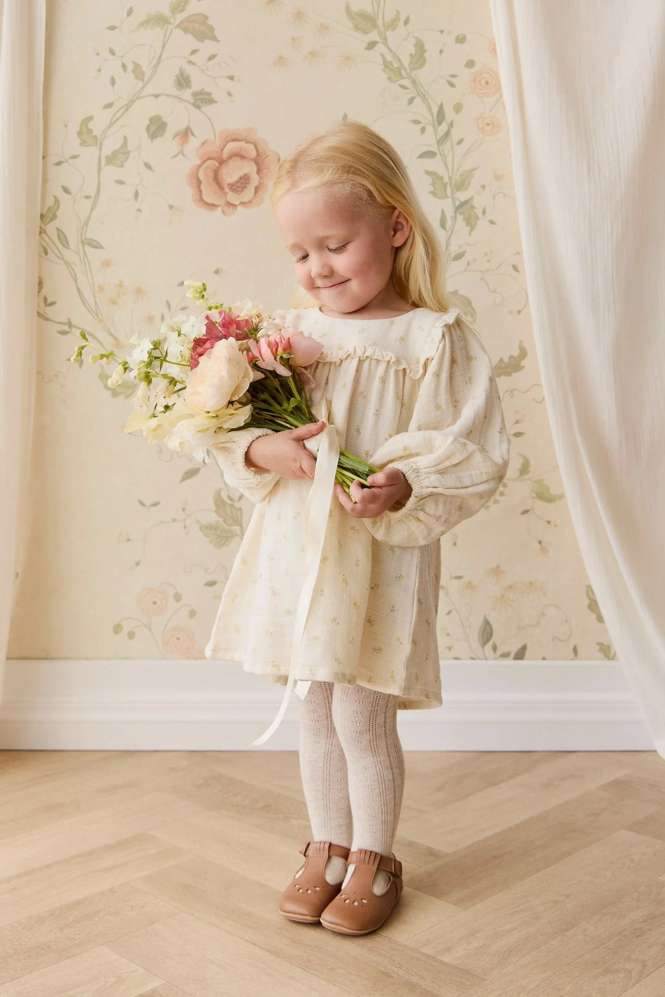 Jamie Kay Organic Cotton Amira Dress || Vintage Ditsy