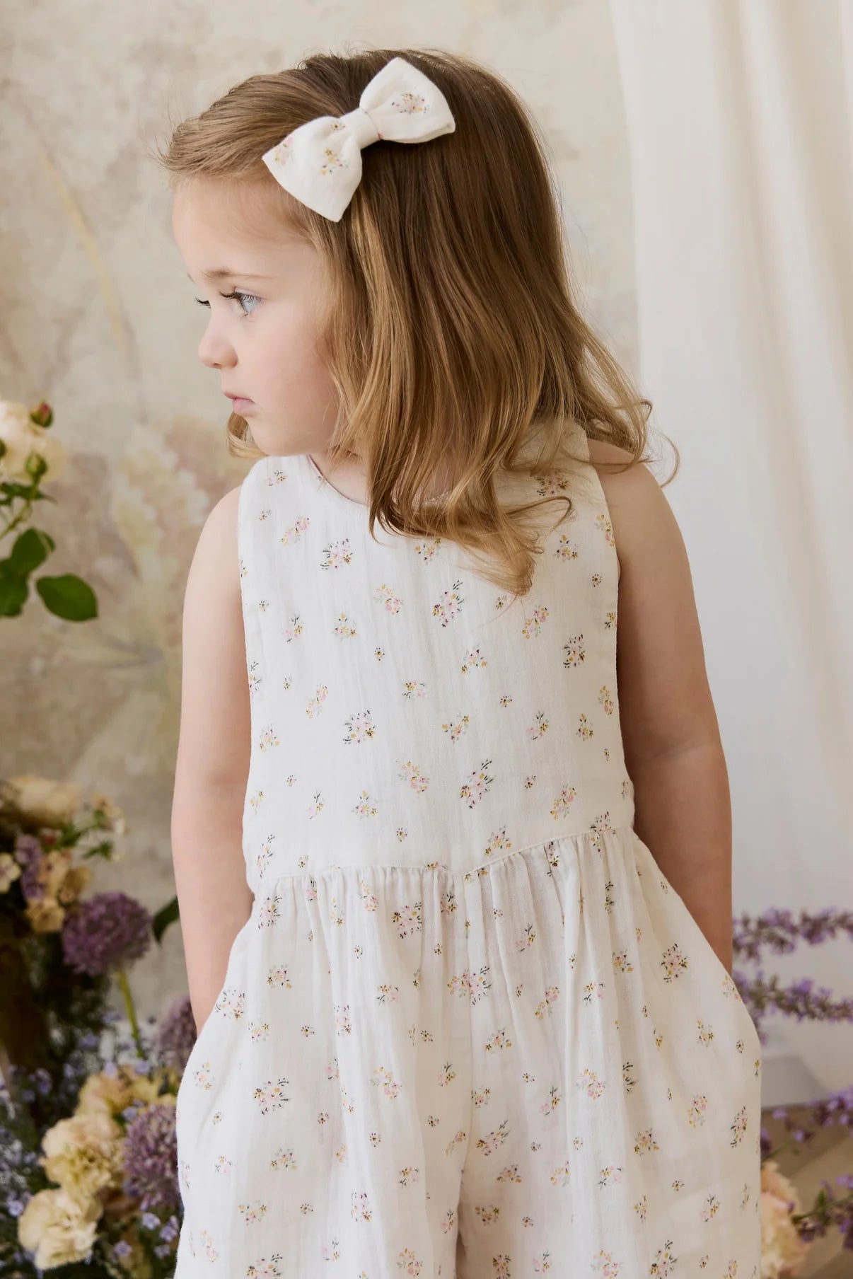 Jamie Kay Organic Cotton Muslin Marceline Jumpsuit || Ayla Whisper