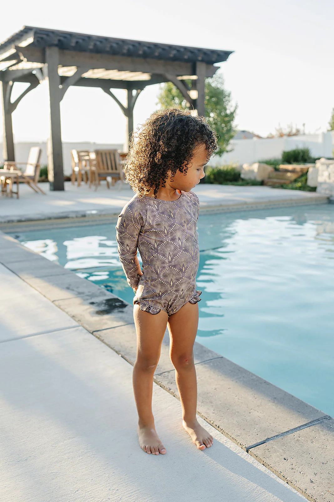 Current Tyed Ruffle Rashguard Suit || The Parker