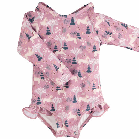 Current Tyed Ruffle Rashguard Suit || The Kinsley