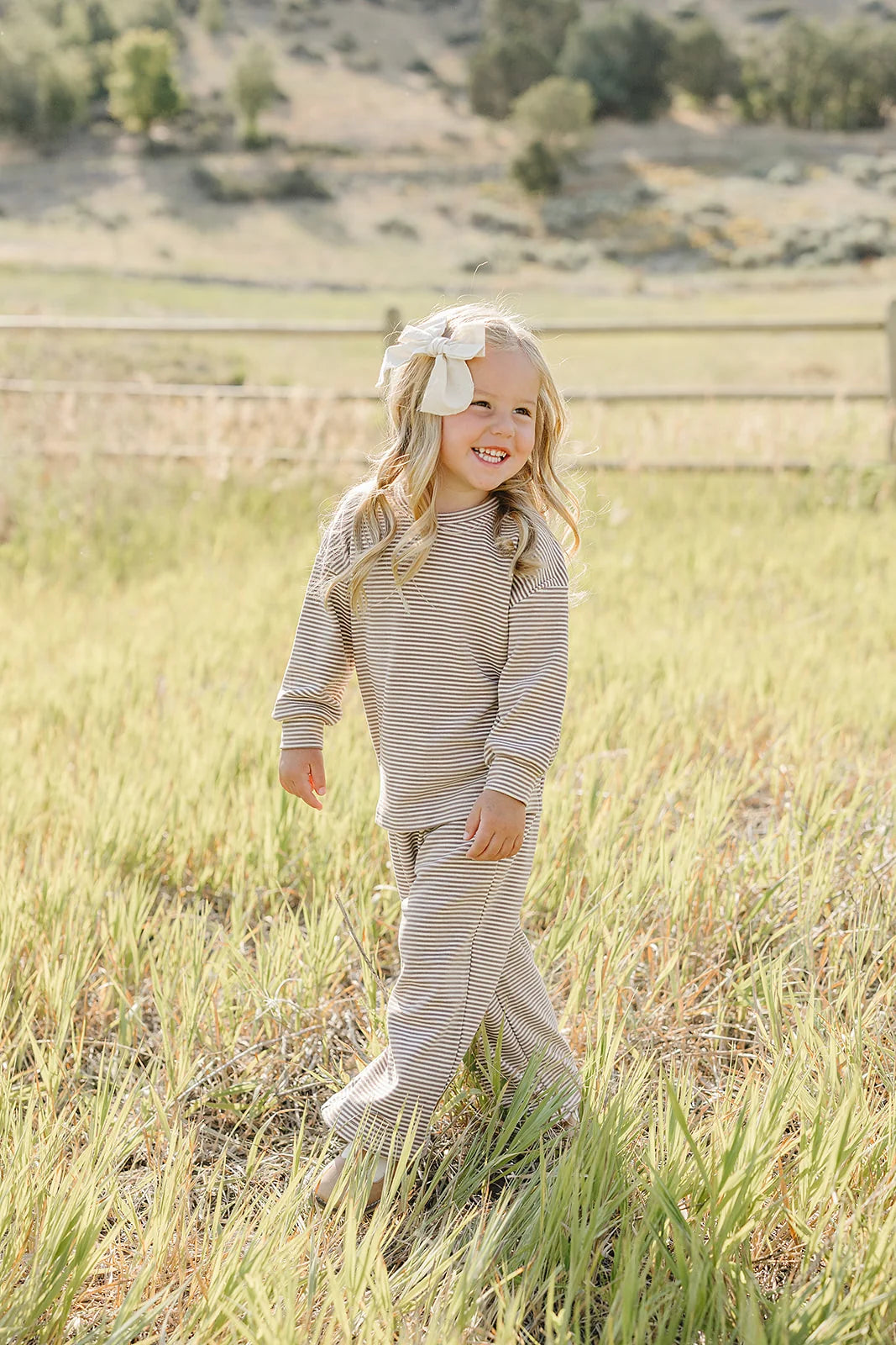 Mebie Baby Striped Loungewear Set