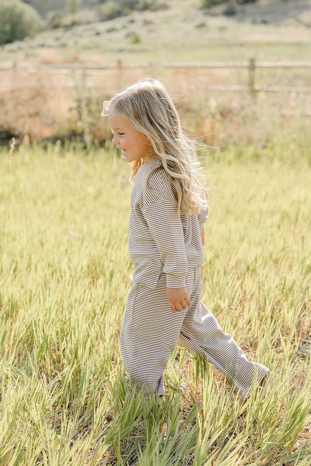 Mebie Baby Striped Loungewear Set