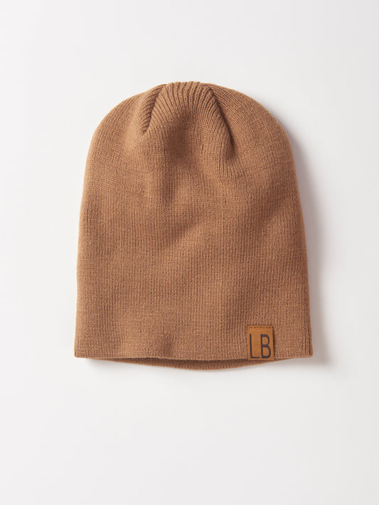 Little Bipsy Knit Beanie || Caramel