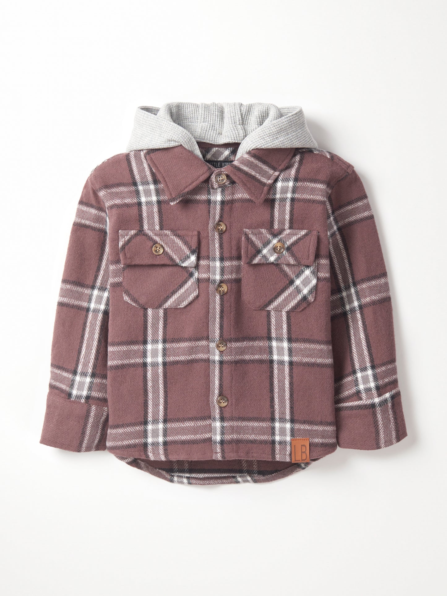 Little Bipsy Hooded Flannel || Huckleberry