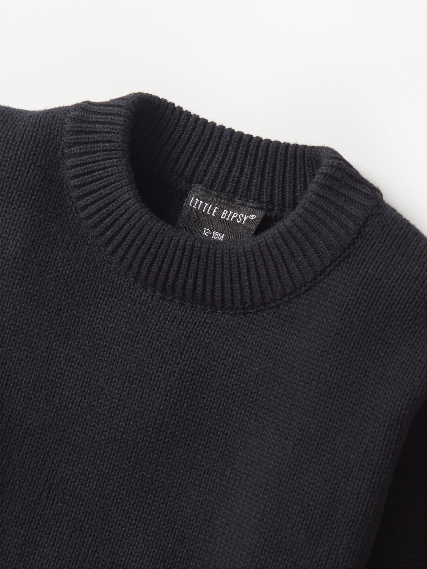 Little Bipsy Knit Sweater || Black