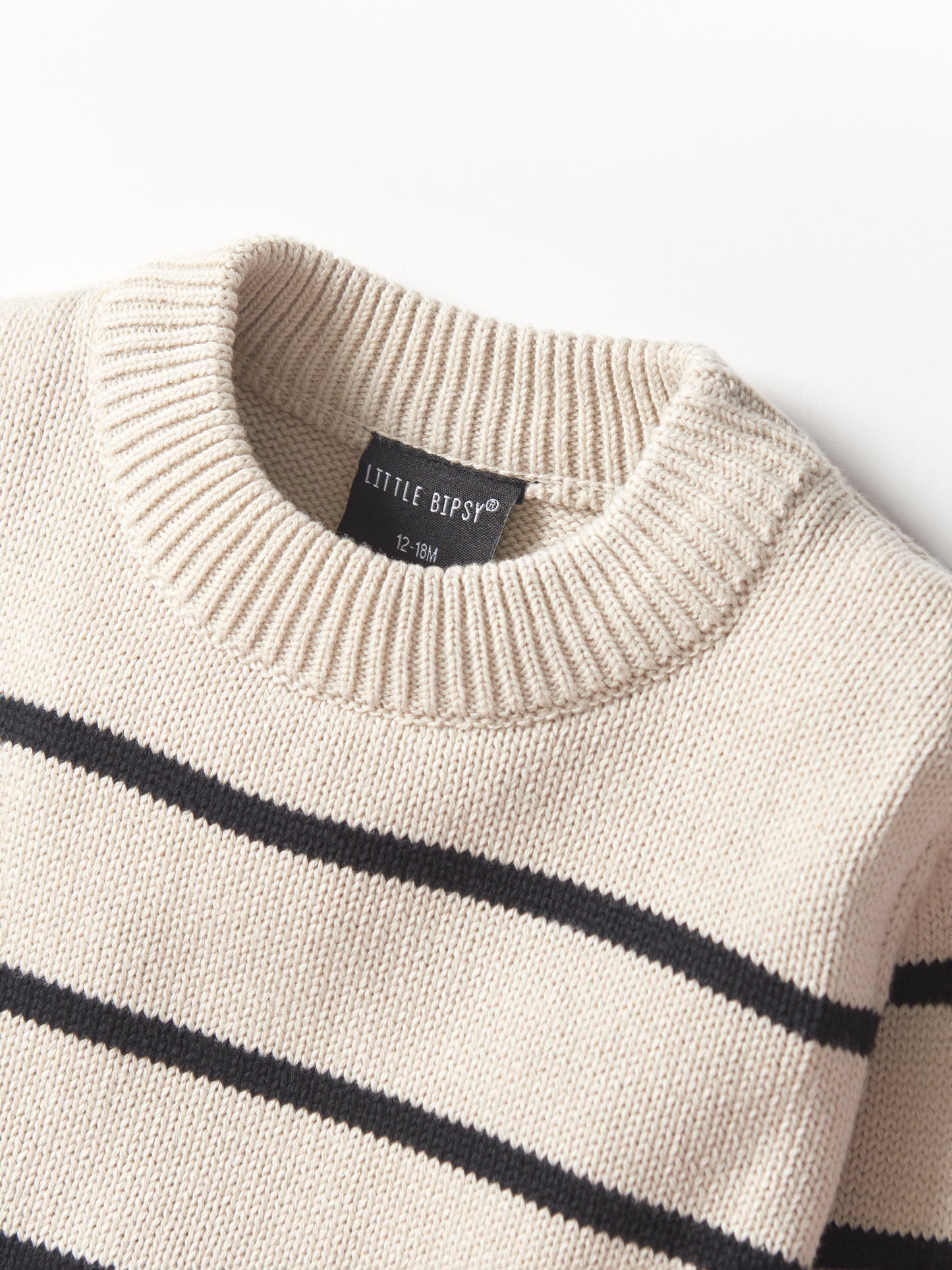 Little Bipsy Knit Sweater || Pinstripe