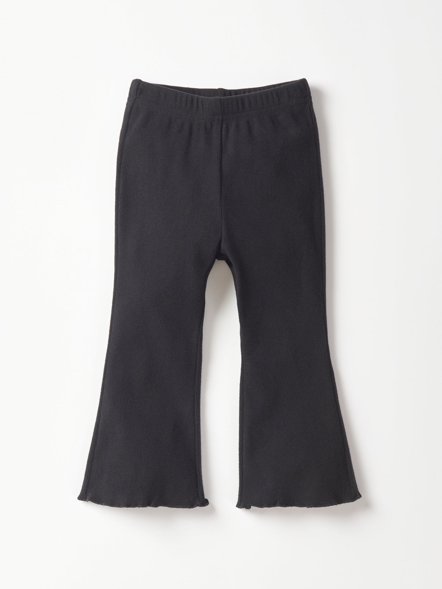 Little Bipsy Ribbed Flare Pants || Black