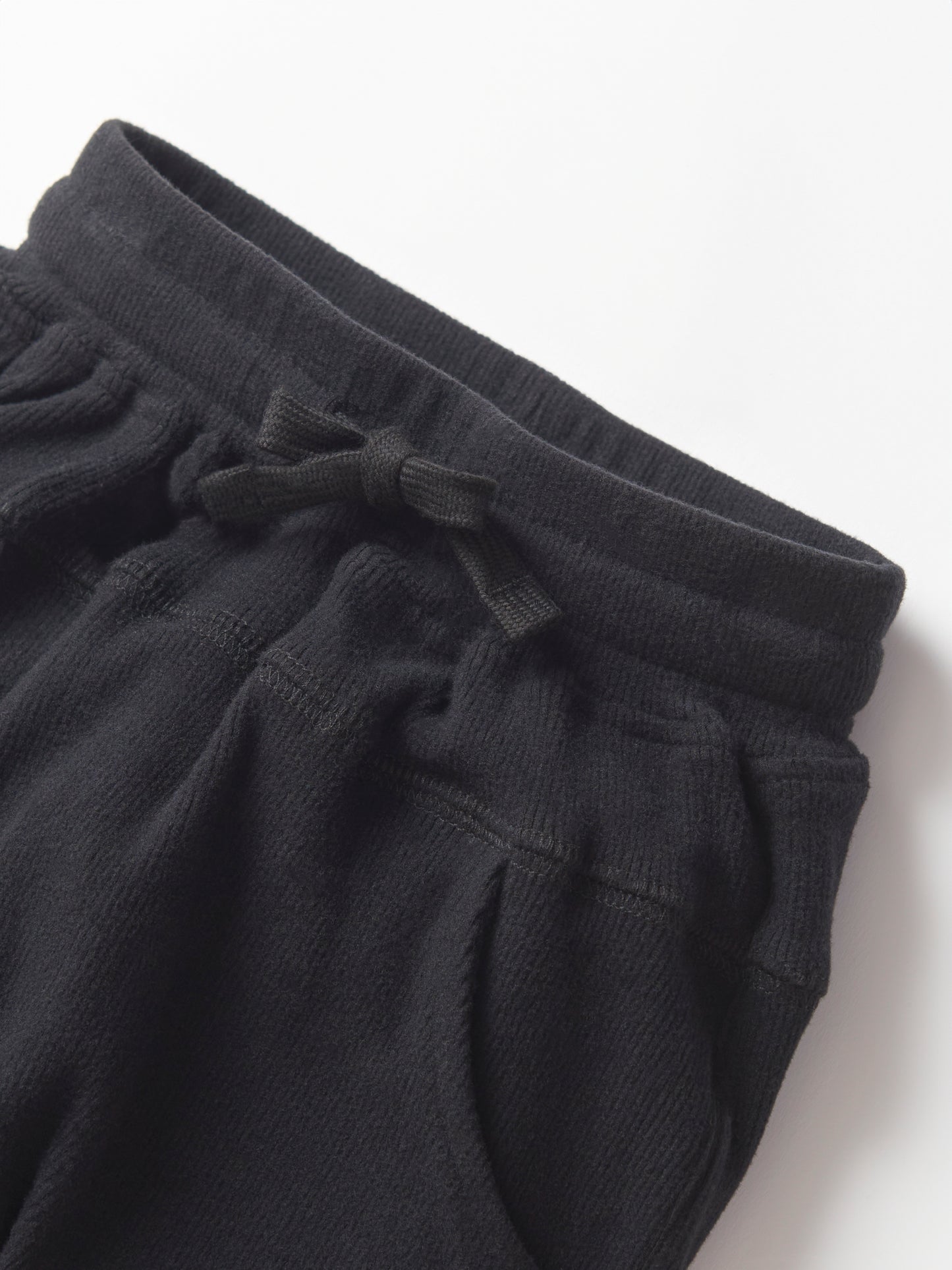 Little Bipsy Ribbed Jogger || Black