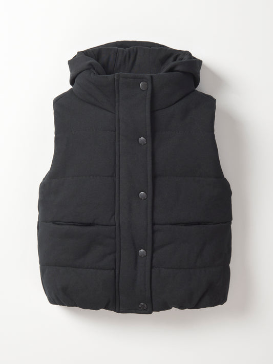 Little Bipsy Hooded Puffer Vest || Black