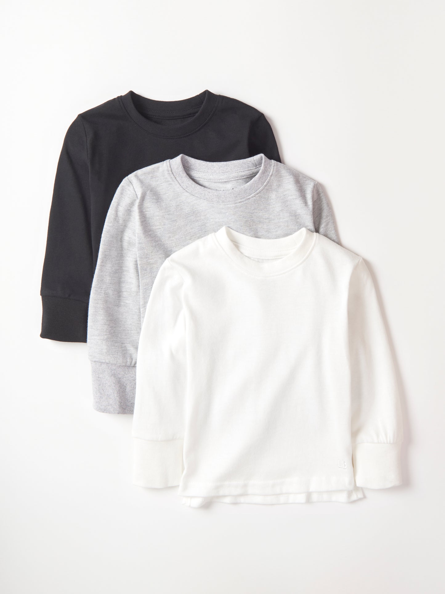 Little Bipsy Long Sleeve Elevated 3-pack || Monochrome