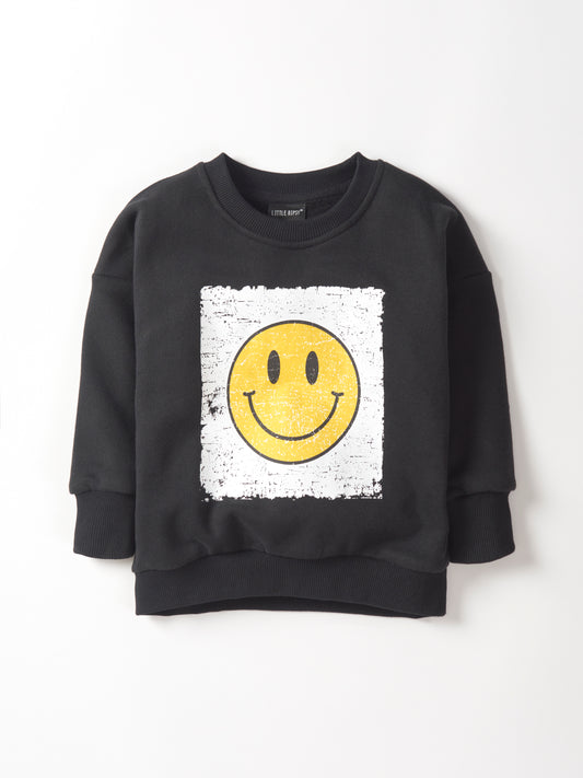 Little Bipsy Smiley Elevated Crewneck