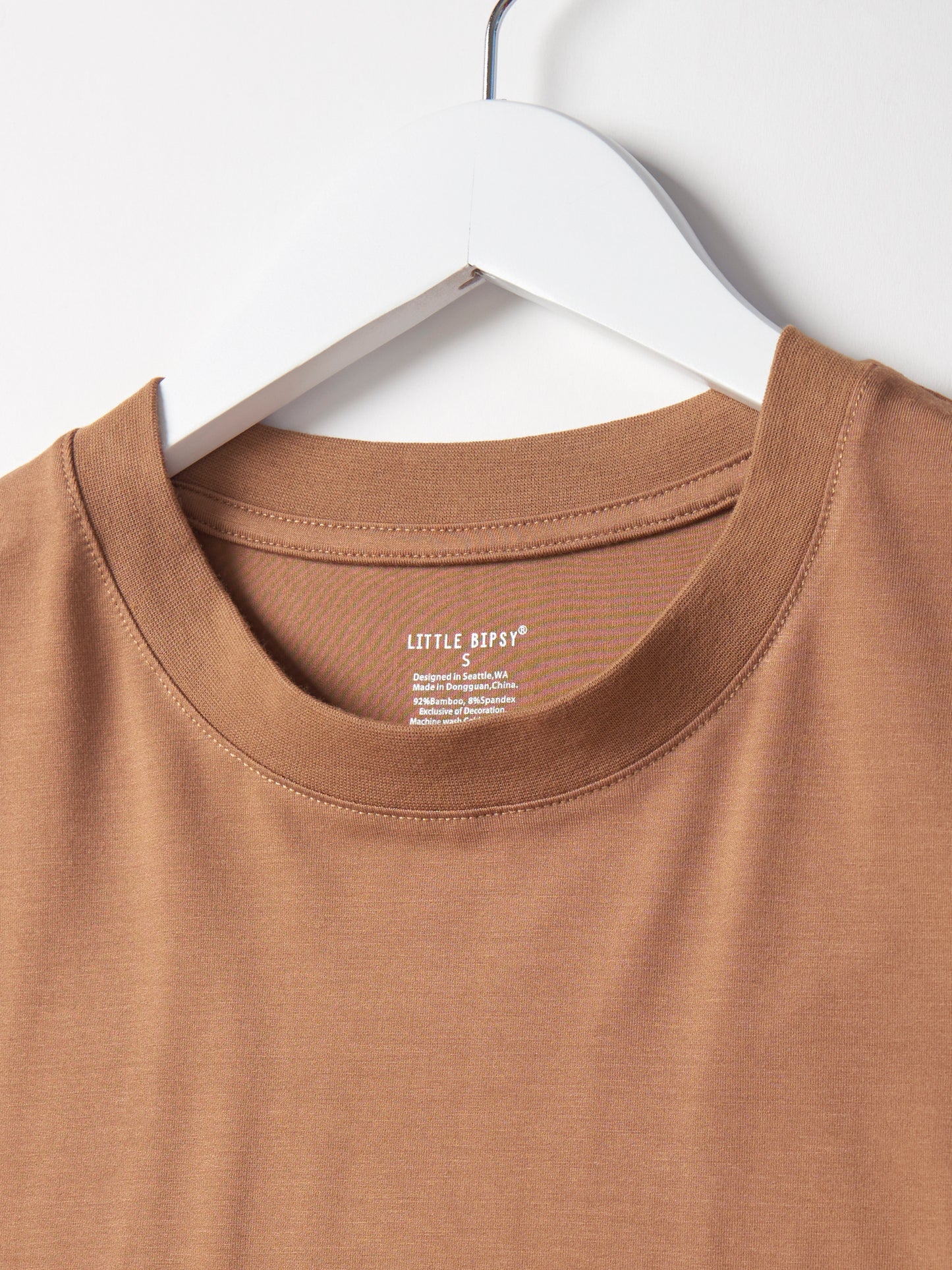 Little Bipsy Adult Oversized Bamboo Tee || Caramel