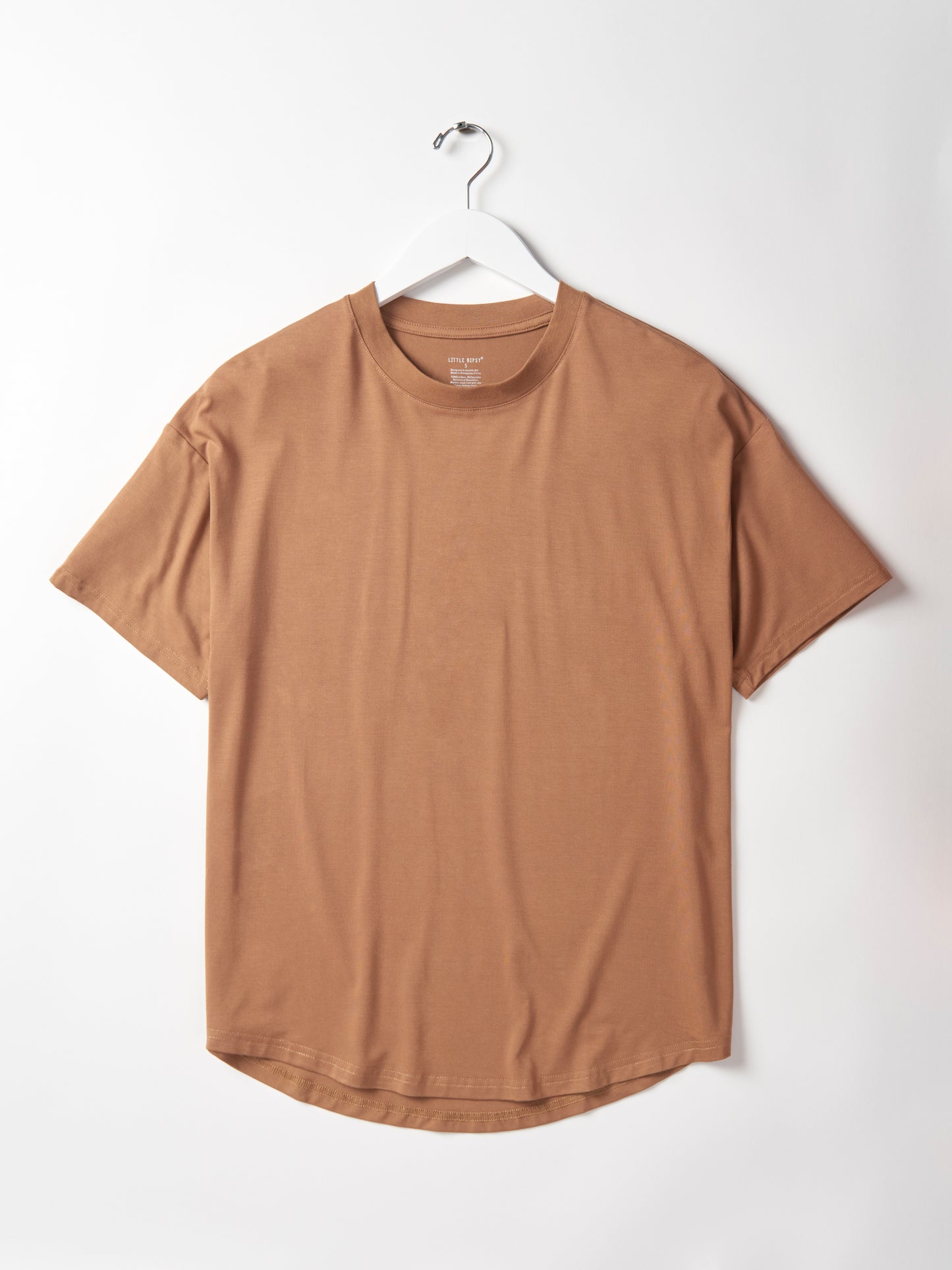 Little Bipsy Adult Oversized Bamboo Tee || Caramel