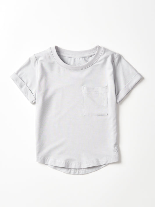 Little Bipsy Bamboo Pocket Tee || Frost