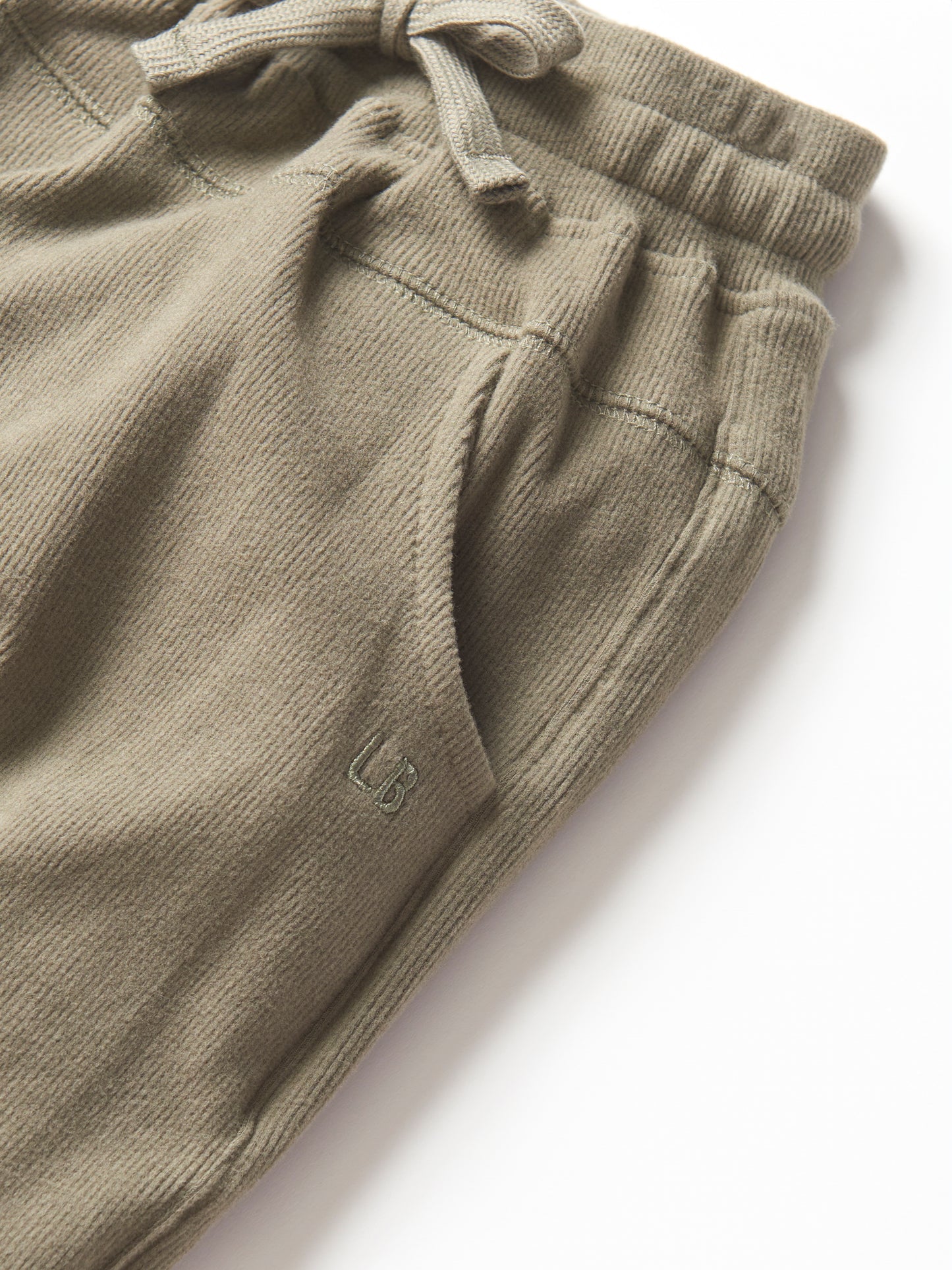 Little Bipsy Ribbed Jogger || Green