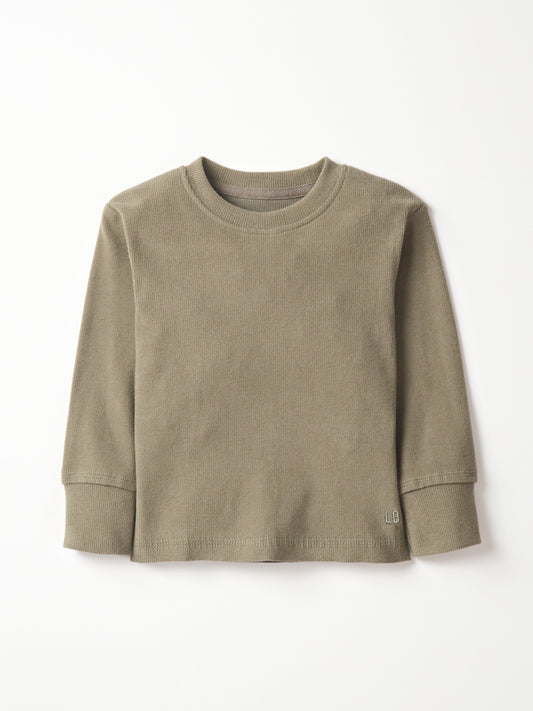 Little Bipsy Long Sleeve Ribbed Tee || Green