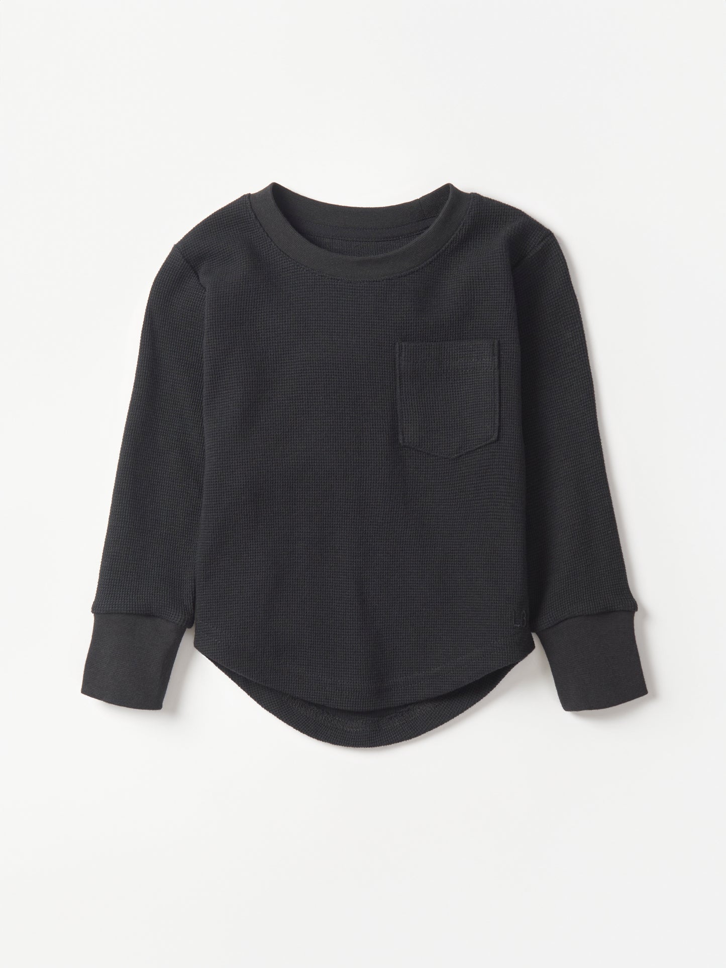 Little Bipsy Waffle Top || Black