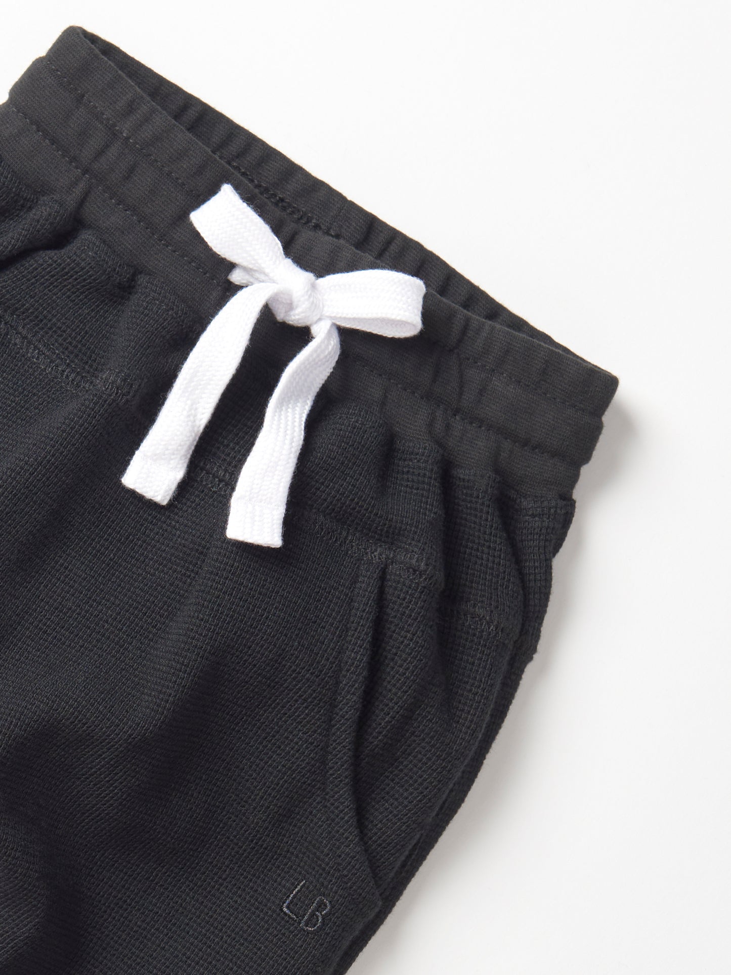 Little Bipsy Waffle Jogger || Black