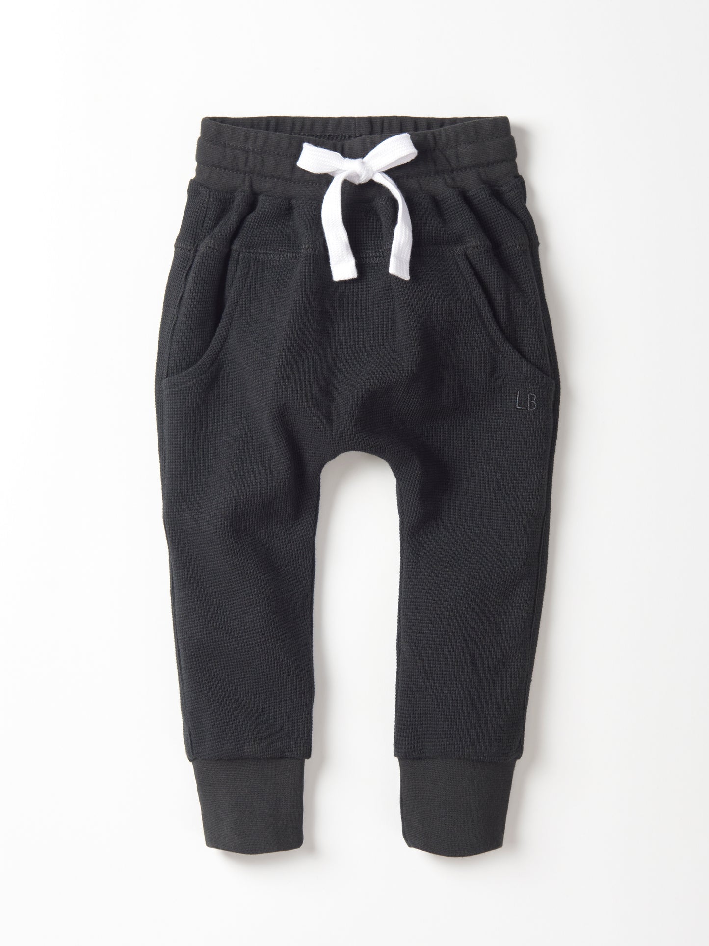 Little Bipsy Waffle Jogger || Black