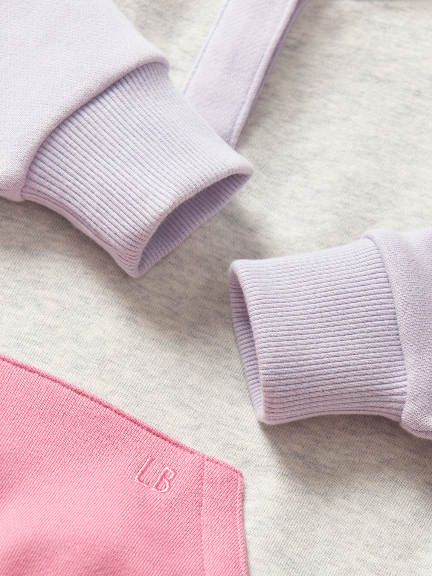 Little Bipsy Colorblock Mockneck Pullover || Rose