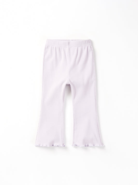 Little Bipsy Ribbed Flare Pant || Lilac