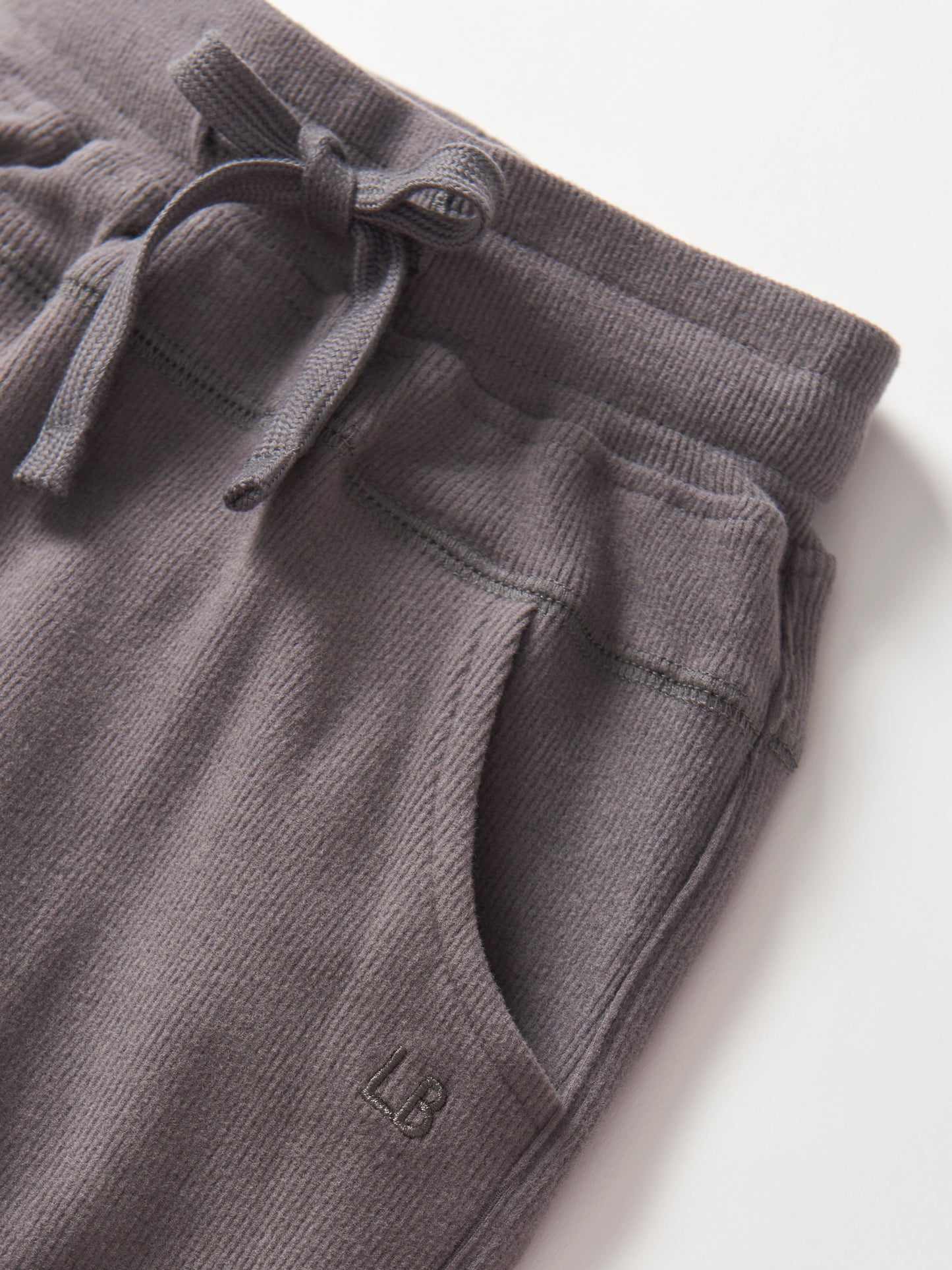Little Bipsy Ribbed Jogger || Graphite