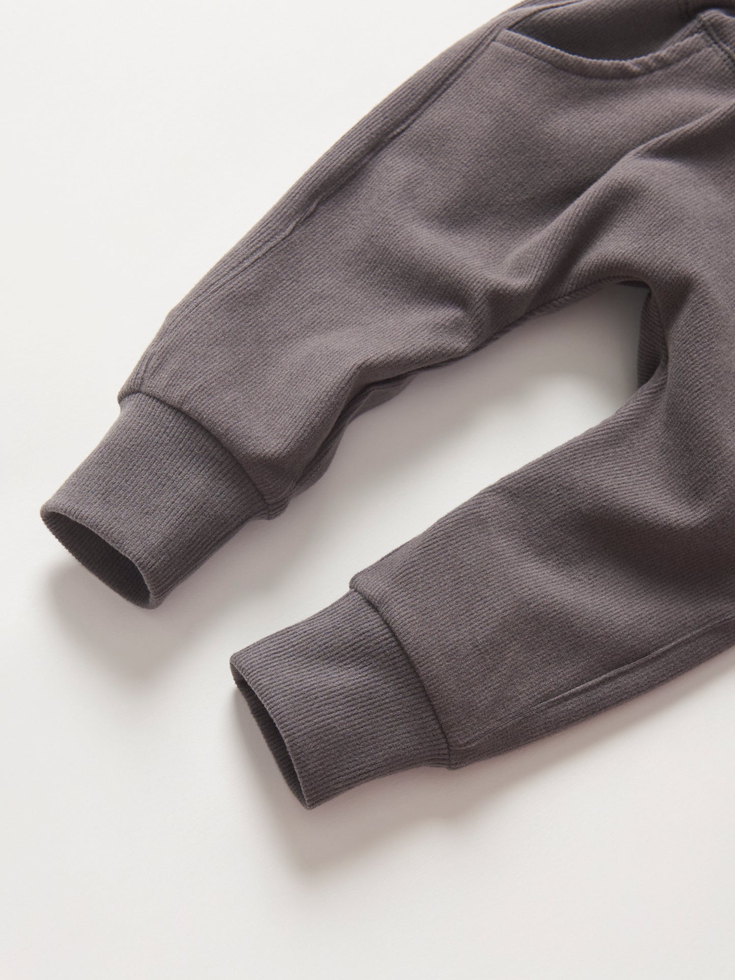 Little Bipsy Ribbed Jogger || Graphite