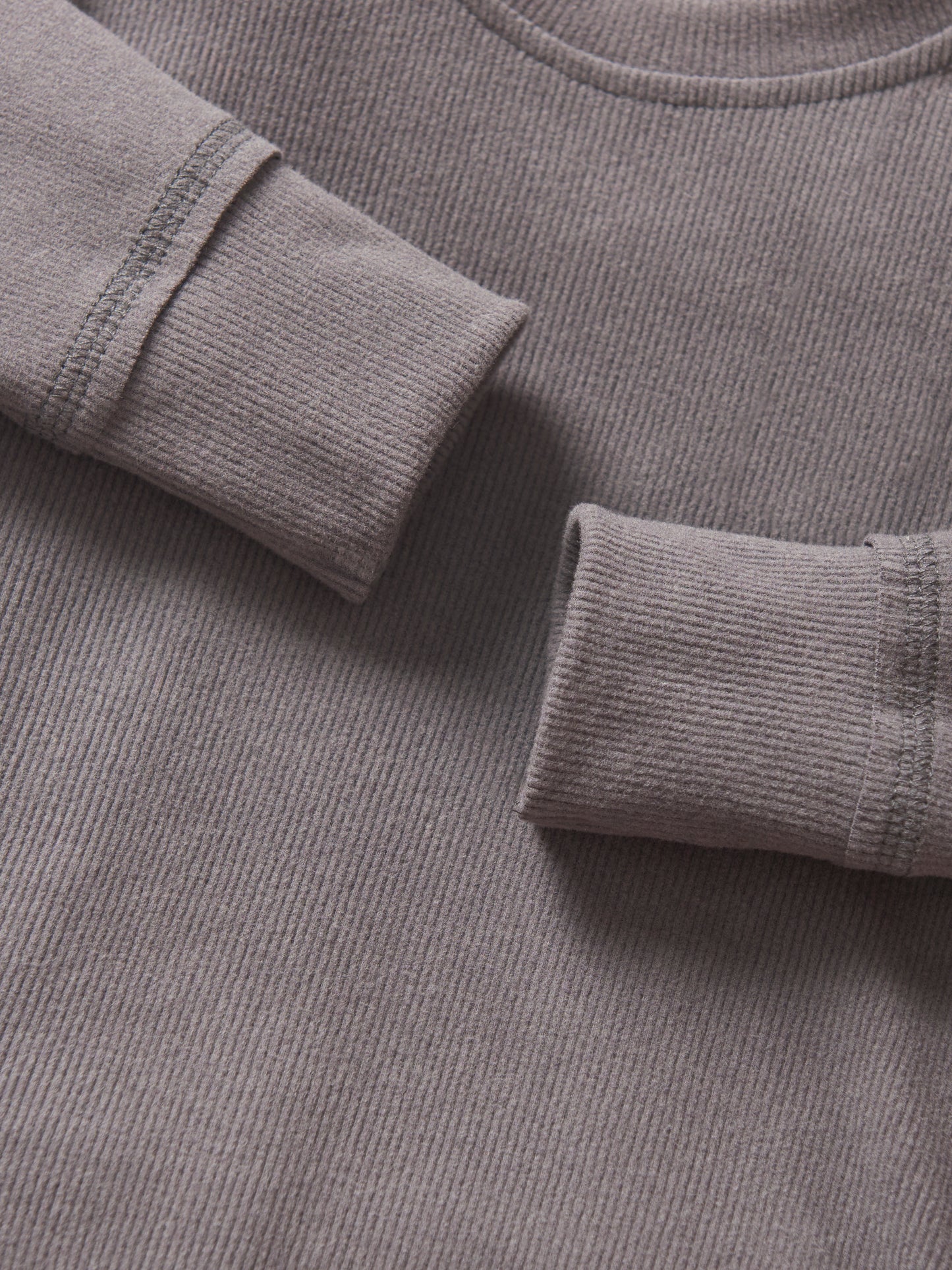 Little Bipsy Ribbed Long Sleeve Tee || Graphite