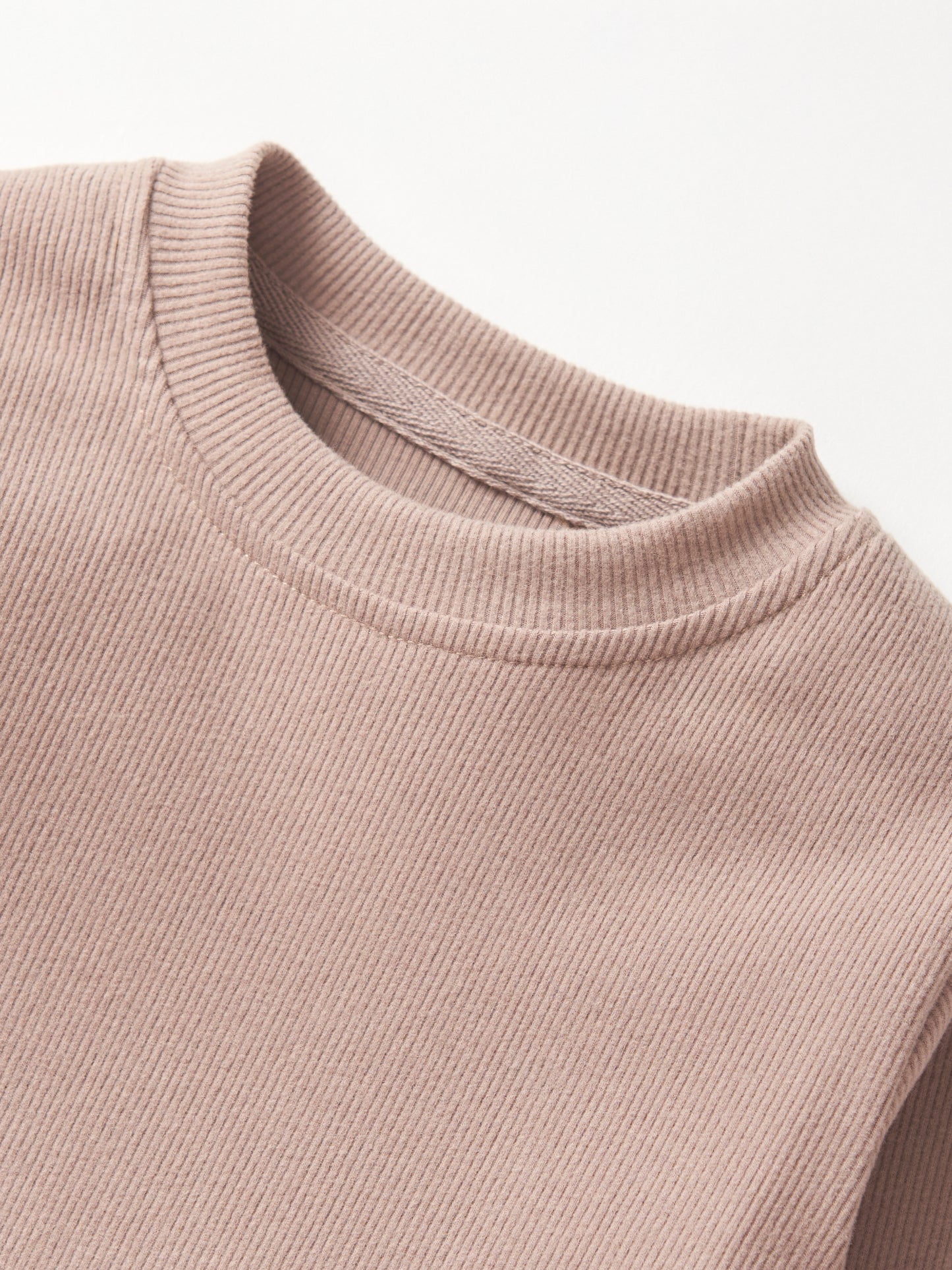 Little Bipsy Ribbed Long Sleeve Tee || Mushroom