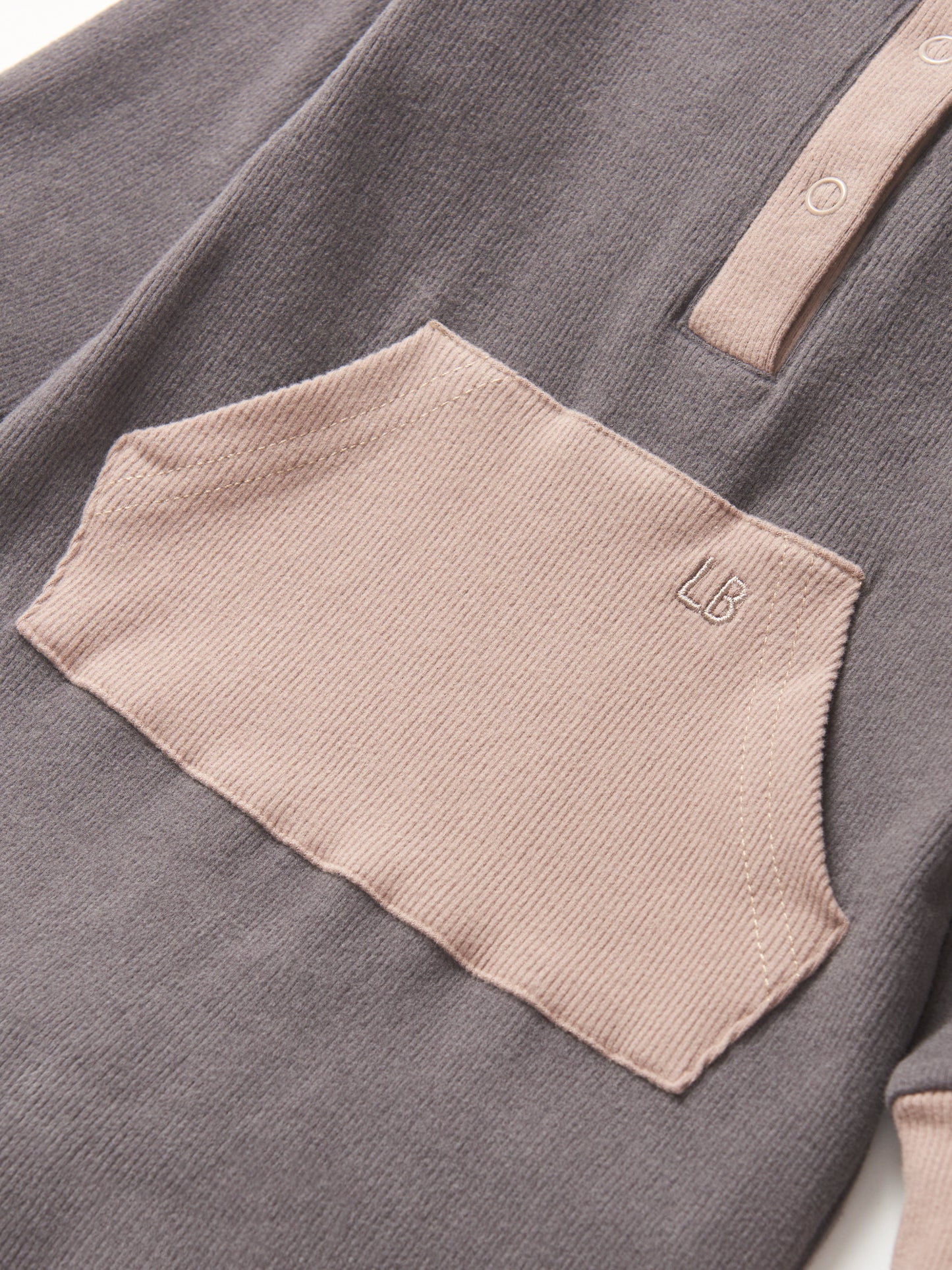 Little Bipsy Colorblock Ribbed Romper