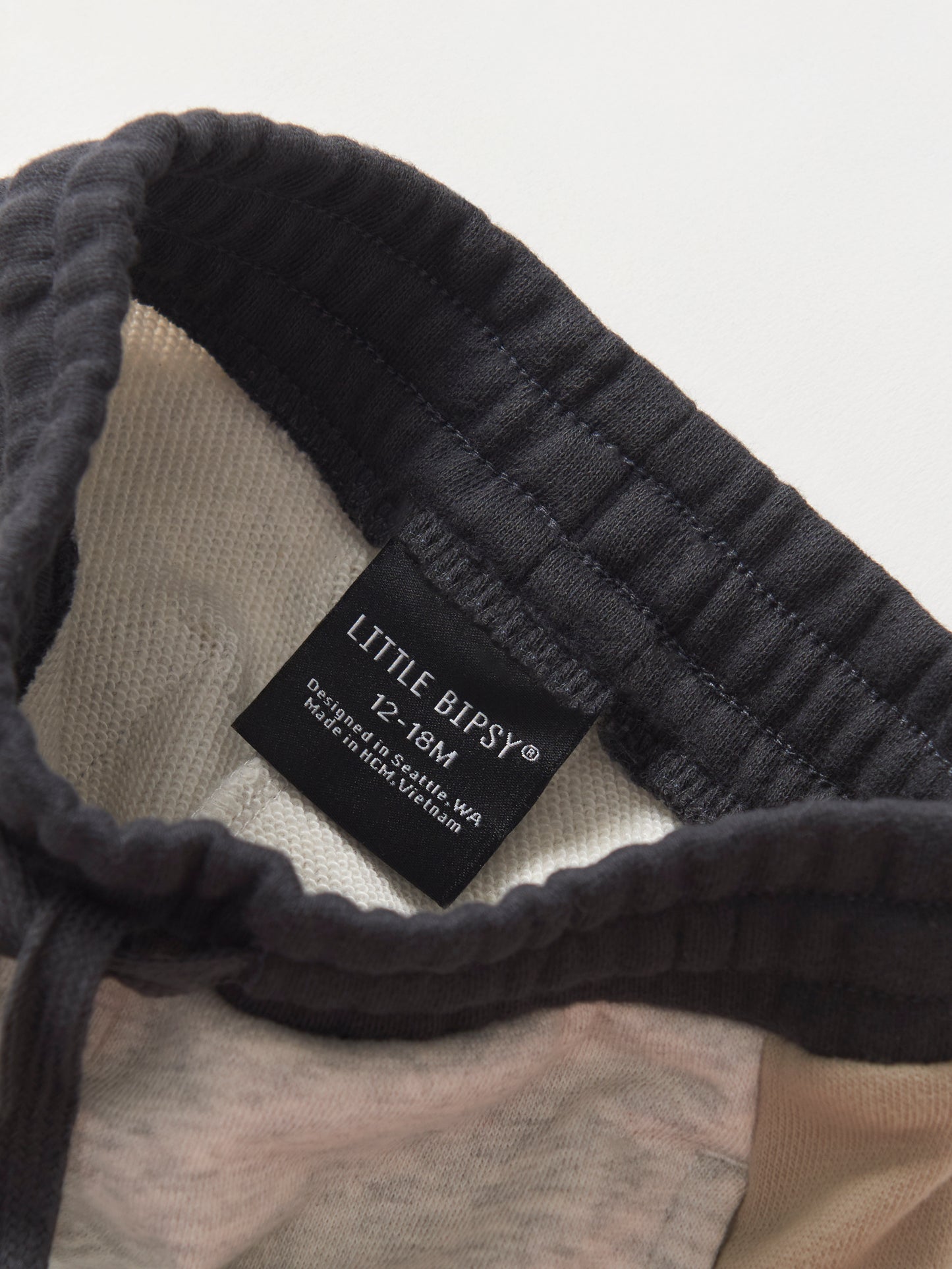 Little Bipsy Side Stripe Jogger || Stone Grey