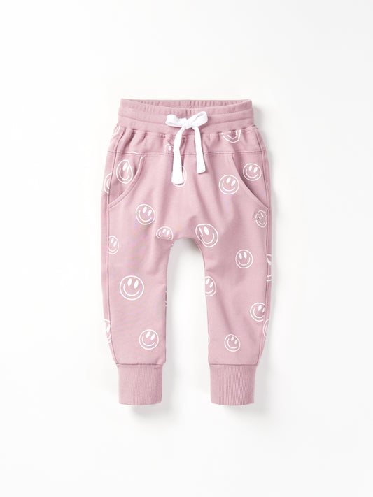 Little Bipsy Smiley Jogger || Dusty Purple