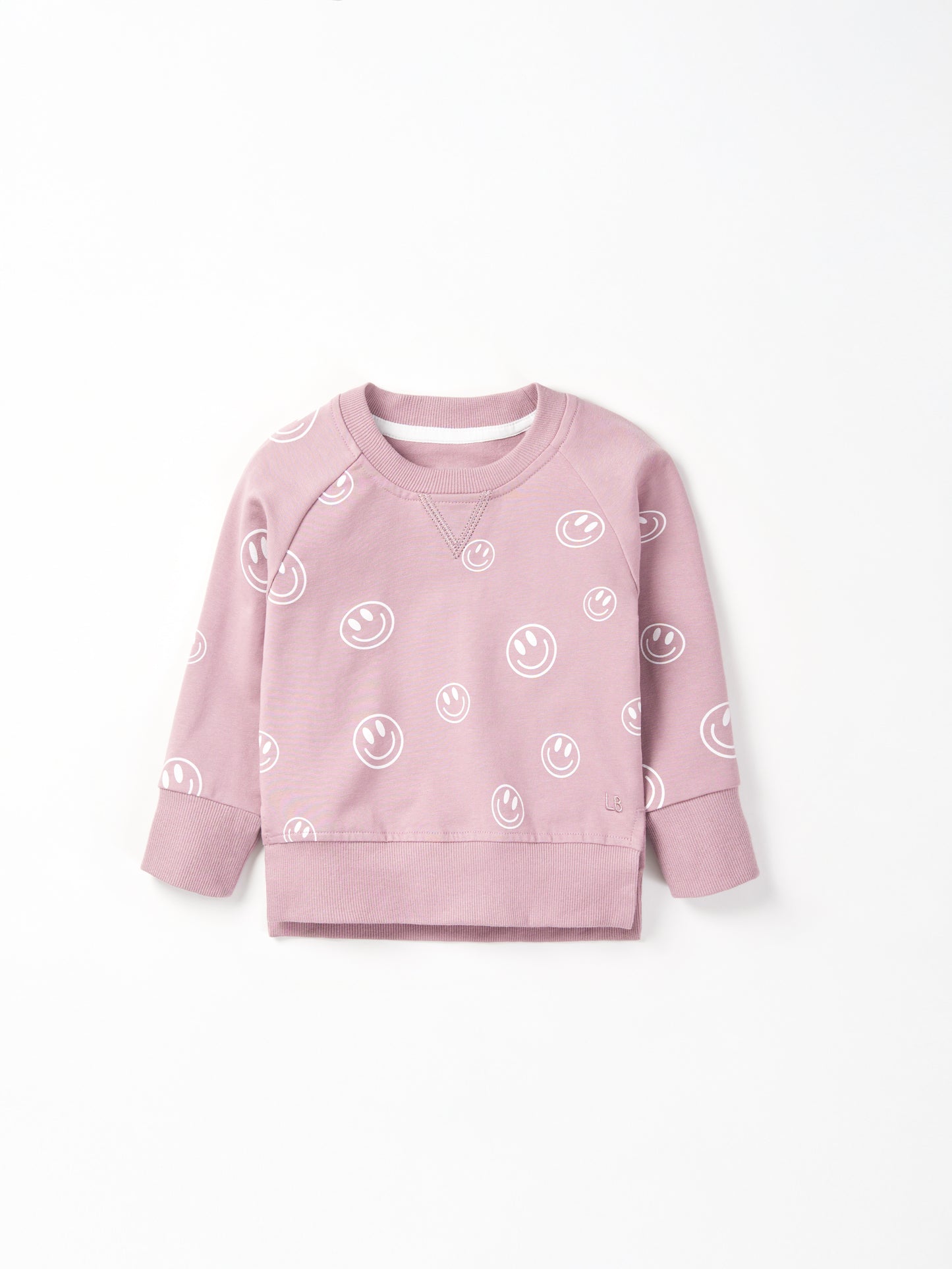 Little Bipsy Smiley Pullover || Dusty Purple