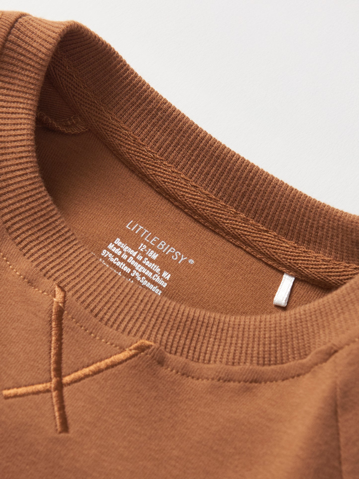 Little Bipsy Pocket Pullover || Chestnut