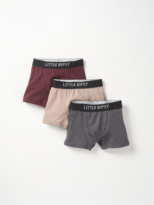Little Bipsy Boxer Brief 3-Pack || Waffle Collection
