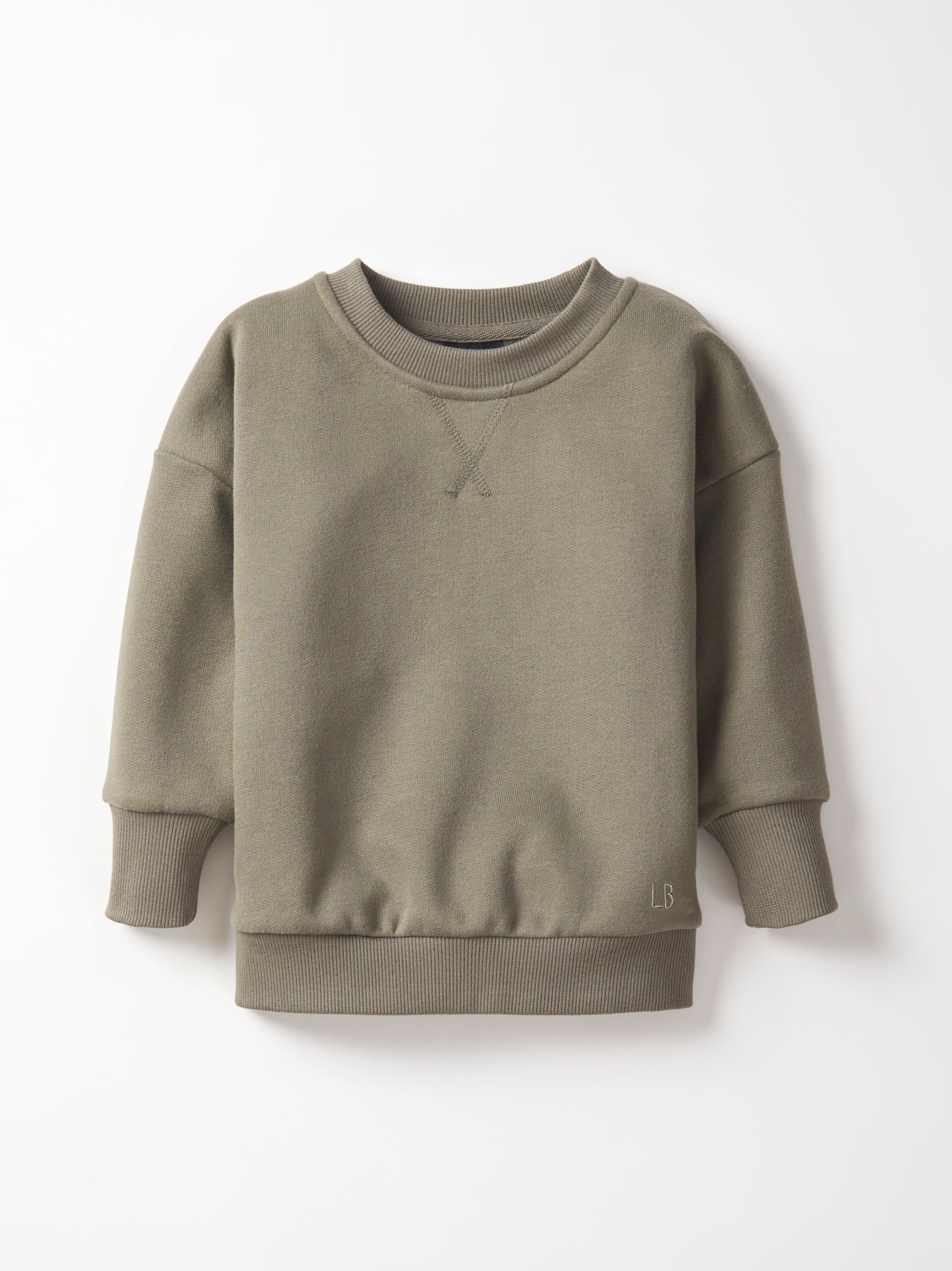 Little Bipsy Elevated Classic Crewneck || Army Green