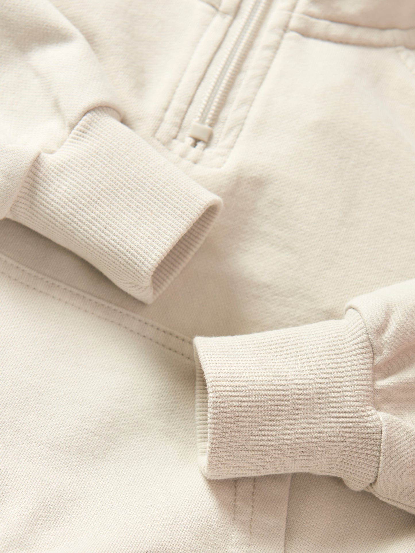 Little Bipsy Quarter Zip Pullover || Almond