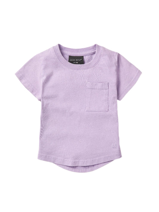 Little Bipsy Acid Wash Pocket Tee || Purple