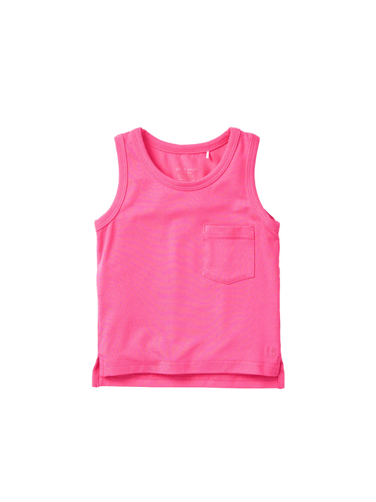 Little Bipsy Neon Bamboo Pocket Tank || Pink